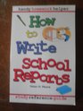 How to write school reports