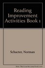 Reading Improvement Activities Book 1