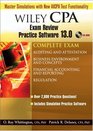 Wiley CPA Examination Review Practice Software 130 Complete Set