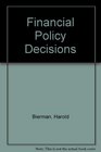 Financial Policy Decisions