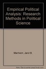 Empirical Political Analysis Research Methods in Political Science