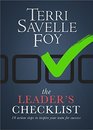 The Leader's Checklist 10 Action Steps to Inspire Your Team for Success