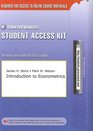 Introduction to Econometrics CourseCompass Student Access Kit