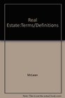 Real Estate Terms and Definitions