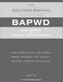 Black Authors  Published Writers Directory Black Literary Market Place