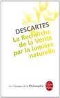 La Recherche de la Verite Par Lumiere Naturelle