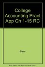 College Accounting Pract App Ch 115 RC