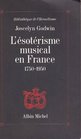 L'esoterisme musical en France 17501950