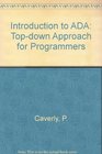 Introduction to Ada A TopDown Approach for Programmers
