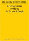 Dictionnaire critique de la sociologie 2e dition