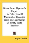 Notes From Plymouth Pulpit A Collection Of Memorable Passages From The Discourses Of Henry Ward Beecher