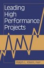 Leading HighPerformance Projects