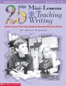 25 MiniLessons for Teaching Writing