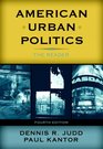 American Urban Politics The Reader