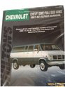 Chevy GMC Full Size Vans 198790 Repair Manual