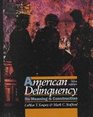American Delinquency Its Meaning and Construction