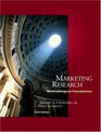 Marketing Research  Methodological Foundations