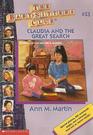 Claudia and the Great Search (Baby-Sitters Club Bk 33)