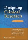 Designing Clinical Research An Epidemiologic Approach