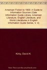 American Fiction to 1900 A Guide to Information Sources