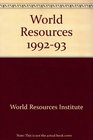 World Resources 199293