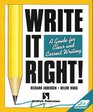 Write It Right A Guide for Clear and Correct Writing