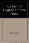 Korean for English Phrase Book