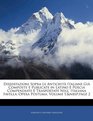 Dissertazioni Sopra Le Antichit Italiane Gi Composte E Publicate in Latino E Poscia Compendiate E Trasportate Nell' Italiana Favella Opera Postuma Volume 1nbsppage 2