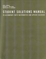 Student Solutions Manual Used with WilsonFinite Mathematics and Applied Calculus WilsonFinite Mathematics
