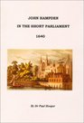John Hampden in the Short Parliament 1640