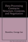 Data Processing Contracts Structure Contents  and Negotiation