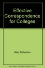 Effective Correspondence for Colleges
