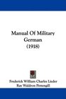 Manual Of Military German