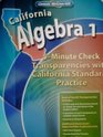 Glencoe McGrawHill Geometry 5Minute Check Transparencies with Standardized Test Practice Book 2008 publication