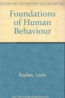 Foundations of Human Behaviour