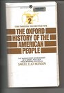 The Oxford History of the American People Volume 1