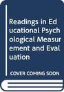 Readings in measurement and evaluation in education and psychology
