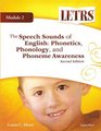 The Speech Sounds of English Phonetics Phonology and Phoneme Awareness Module 2