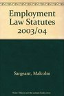 Employment Law Statutes 2003/04