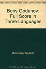 Boris Godunov Full score in three languages