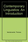 Contemporary Linguistics An Introduction