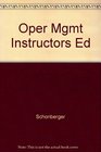 Operations Management Improving Customer Service/Instructor's Ed