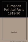 European Political Facts 19181990