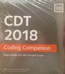 CDT 2018 Coding Companion Help Guide for the Dental Team