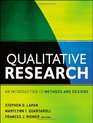 Qualitative Research: An Introduction to Methods and Designs (Research Methods for the Social Sciences)