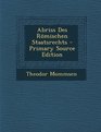 Abriss Des Rmischen Staatsrechts  Primary Source Edition