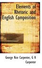 Elements of Rhetoric and English Composition