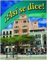 Asi Se Dice Level 1b Student Edition 2009