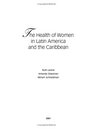 The Health of Women in Latin America and the Caribbean