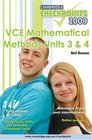 Cambridge Checkpoints VCE Mathematical Methods Units 3 and 4 2009 2009 Units 34